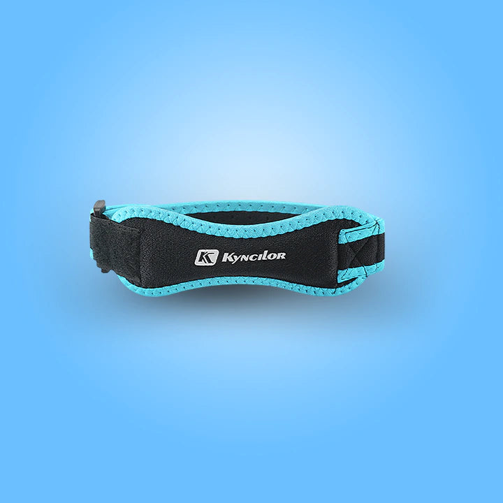 Sangle de Genou pour Musculation cyan