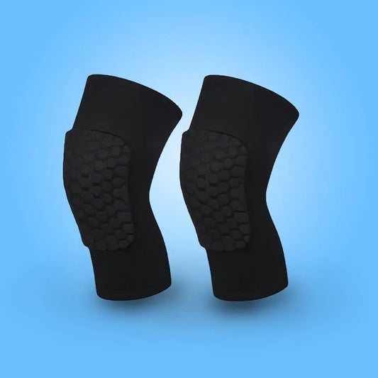 Paire de genouillères de basket noires