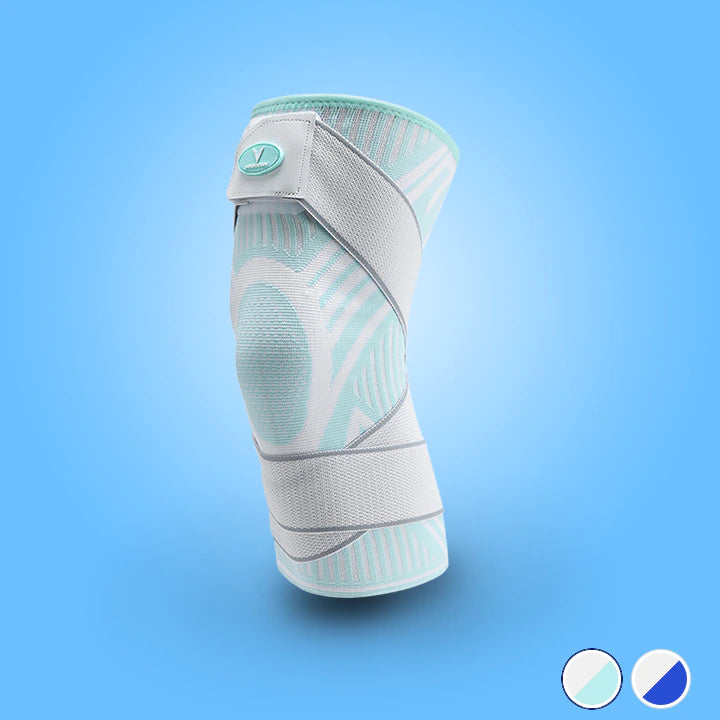 Genouillère de contention pour Ménisque vert et blanc