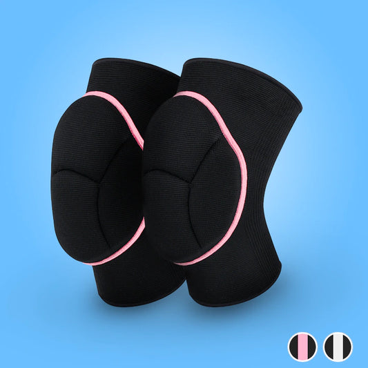 Genouillère Dynamique Volley noire  et rose