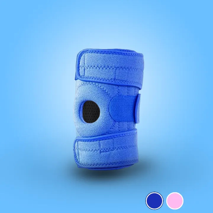 genouillere stabilisation enfant bleu