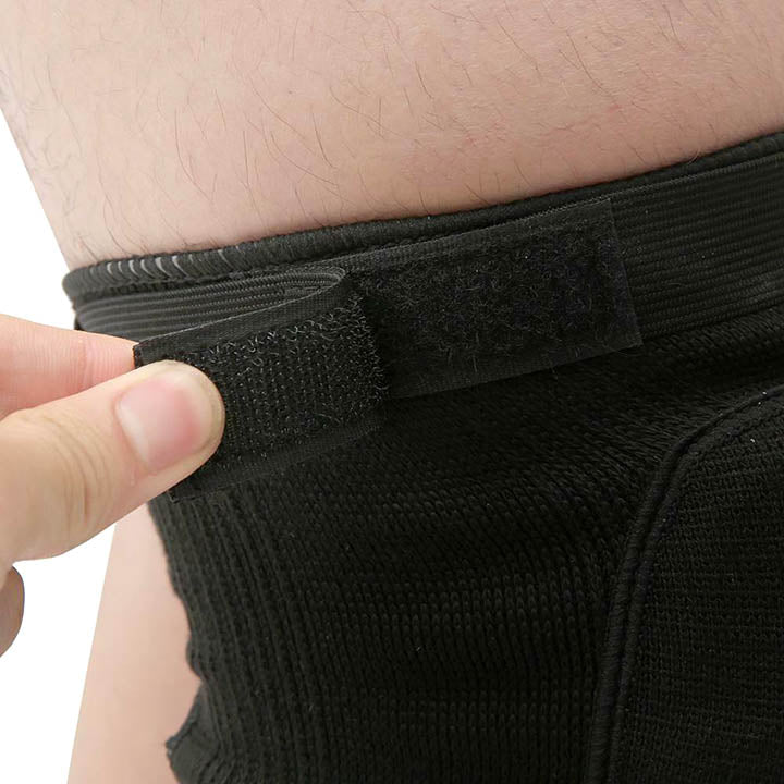 Genouillère de Volley Noire avec  scratch velcro