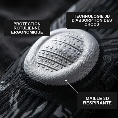 Protection rotulienne ergonomique et maille respirante