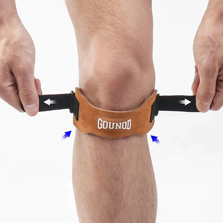 Genouillère Strap en Cuir ajutable