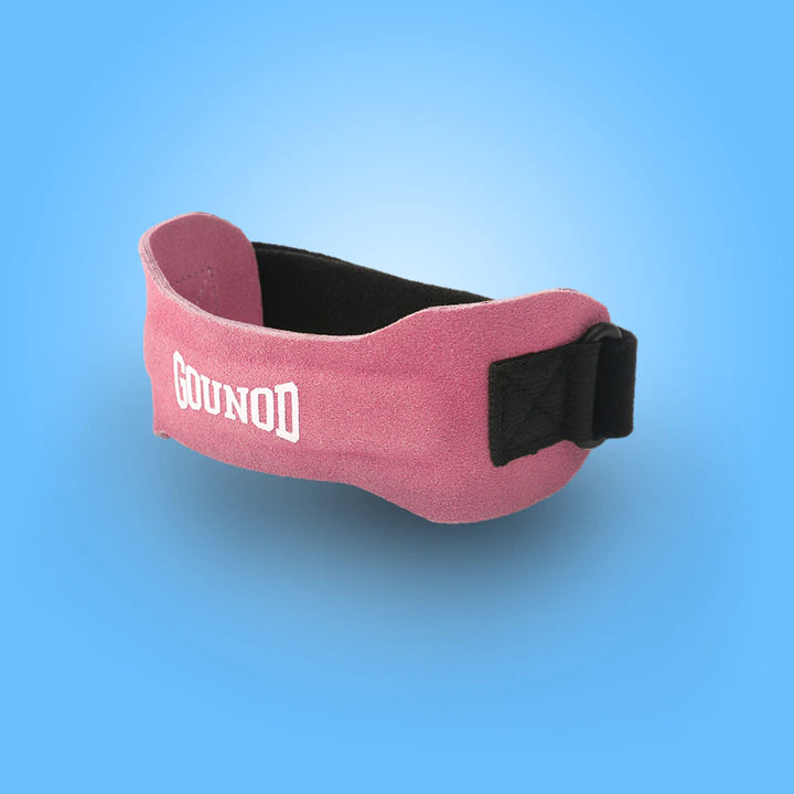 Genouillère Strap en Cuir rose