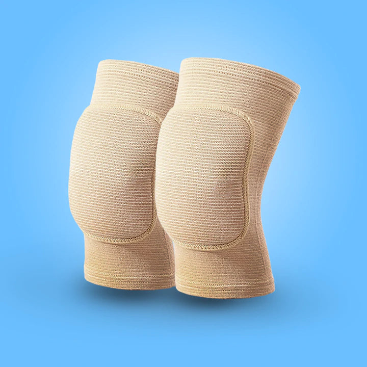 Genouillère de Volley beige couleur peau