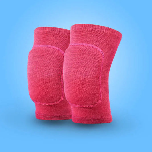 Genouillère de volley rouge fuchsia — paire