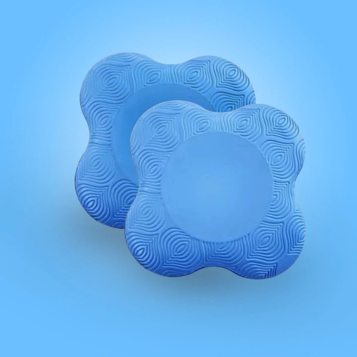 protège genou yoga bleu